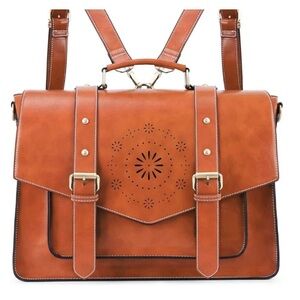 Elegant Brown Leather Women's Bag